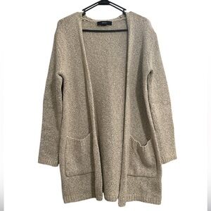 Forever 21 Beige Open-Front Cardigan